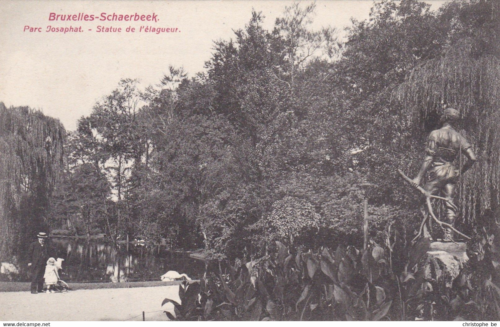 Bruxelles Brussel, Schaarbeek, Schaerbeek, Parc Josaphat, Statue De L'elagueur (pk74615) - Schaerbeek - Schaarbeek