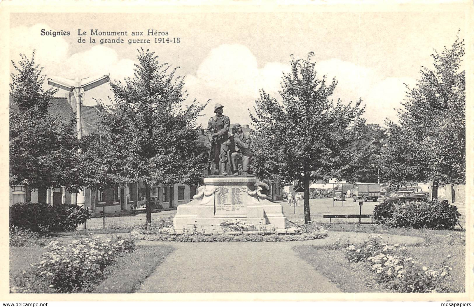 Soignies - Monument Aux Héros De La Grande Guerre 1914-18 - Ed. Biemans - Soignies