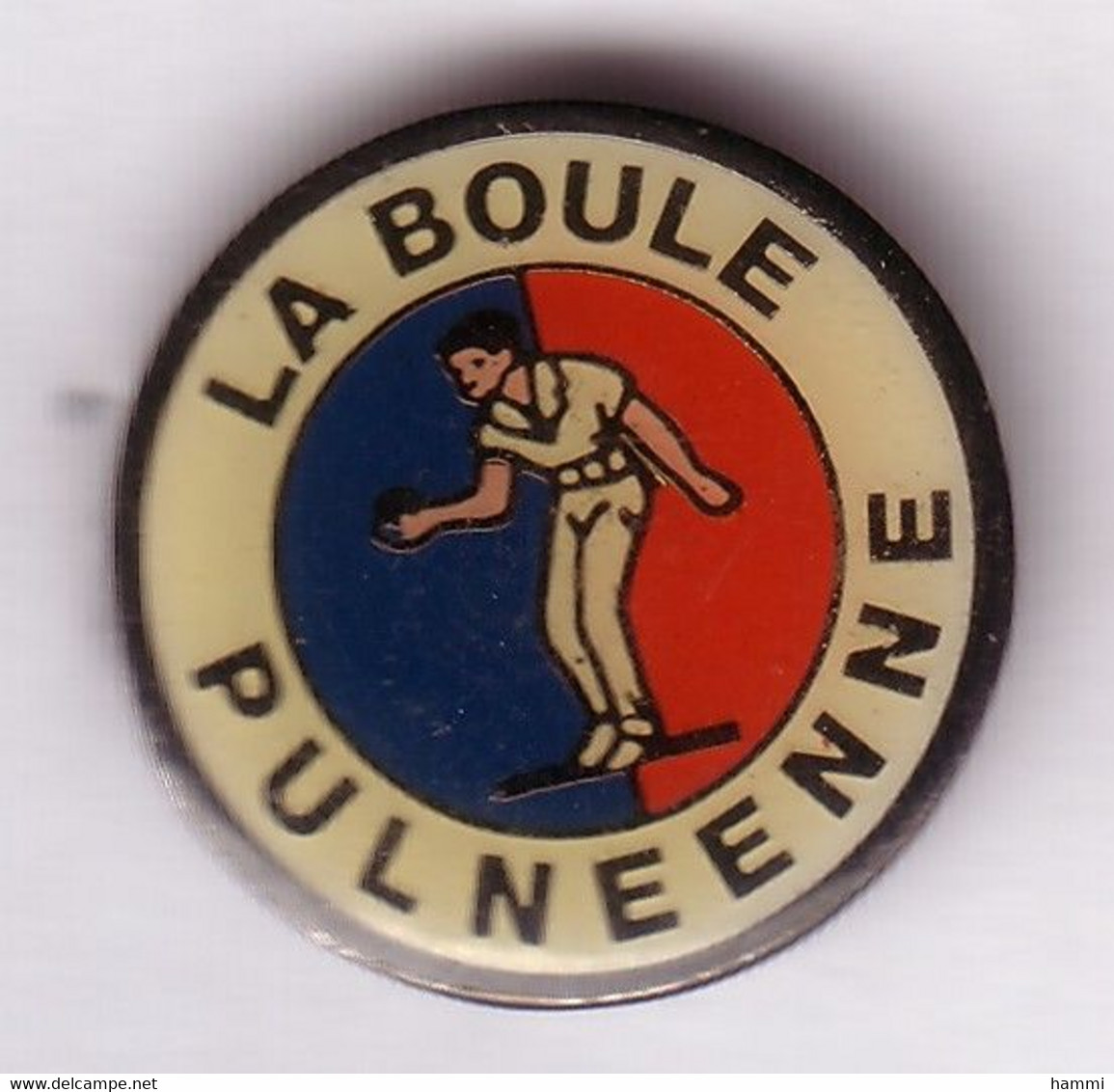 A104 Pin's PETANQUE PULNOY  La Boule Pulnéenne Meurthe Moelle Boules Achat Immédiat - Pétanque