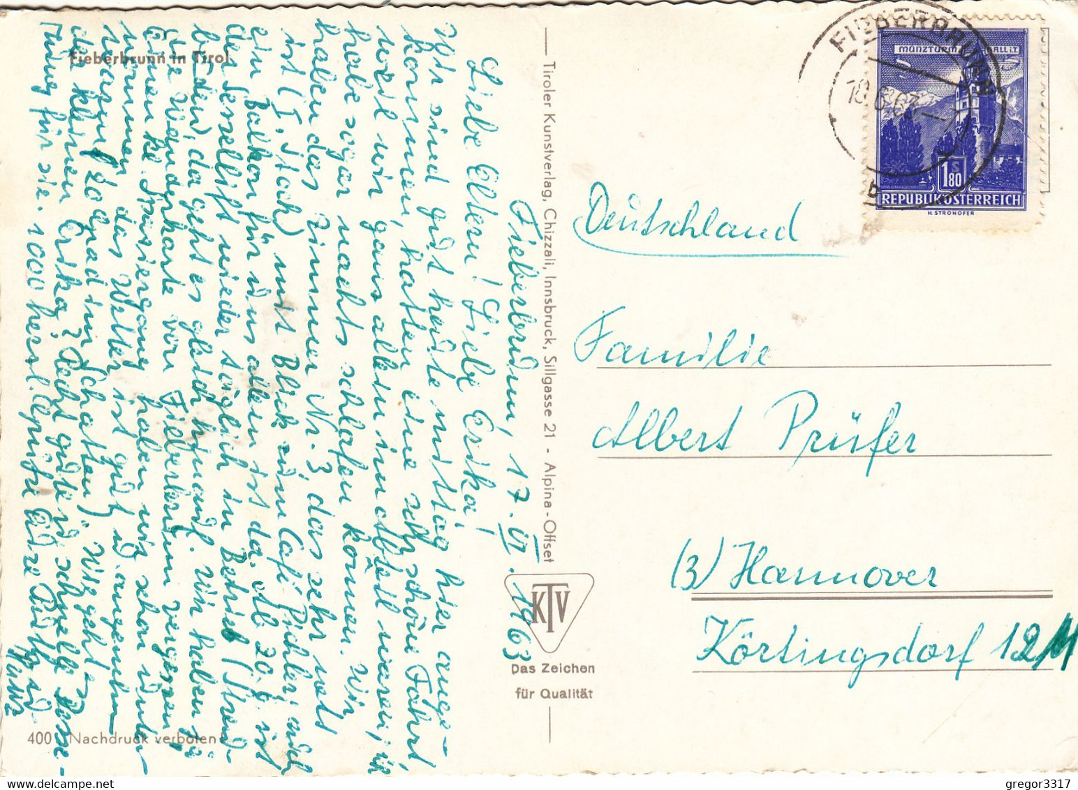 514) FIEBERBRUNN In Tirol  -tolle älter Haus DETAILS - U. Kirche 18.06.1963 ! - Fieberbrunn