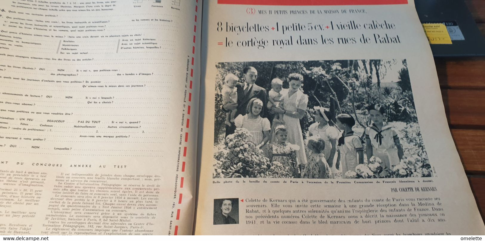 ELLE 55 /DANY ROBIN /JEUNES 1956 /FAMILLE COMTE DE PARIS /SAPINS DE NOEL /ROBES DE FETE - Fashion