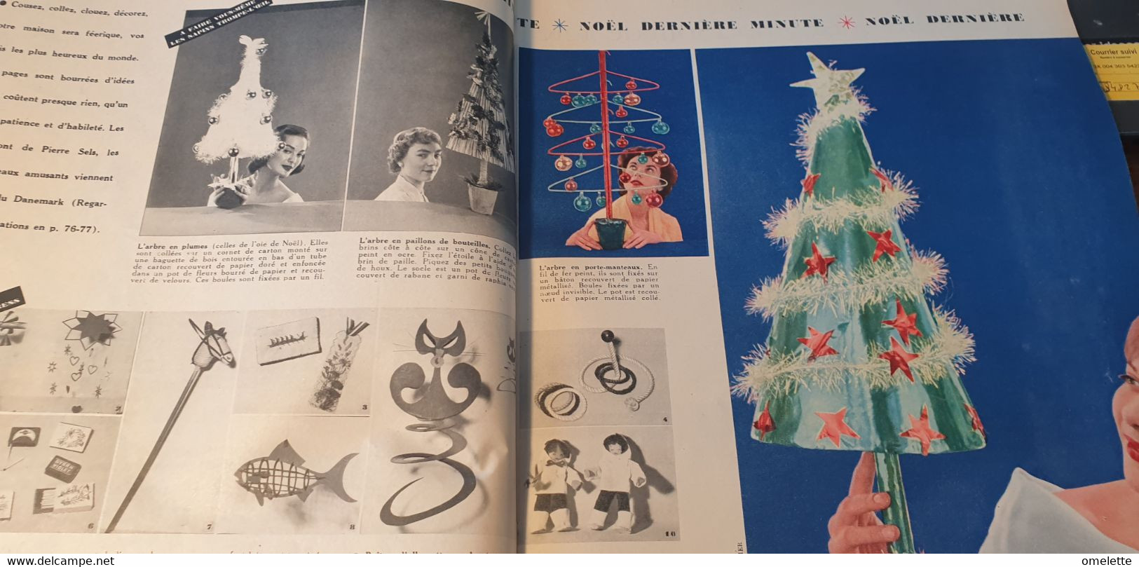 ELLE 55 /DANY ROBIN /JEUNES 1956 /FAMILLE COMTE DE PARIS /SAPINS DE NOEL /ROBES DE FETE - Fashion