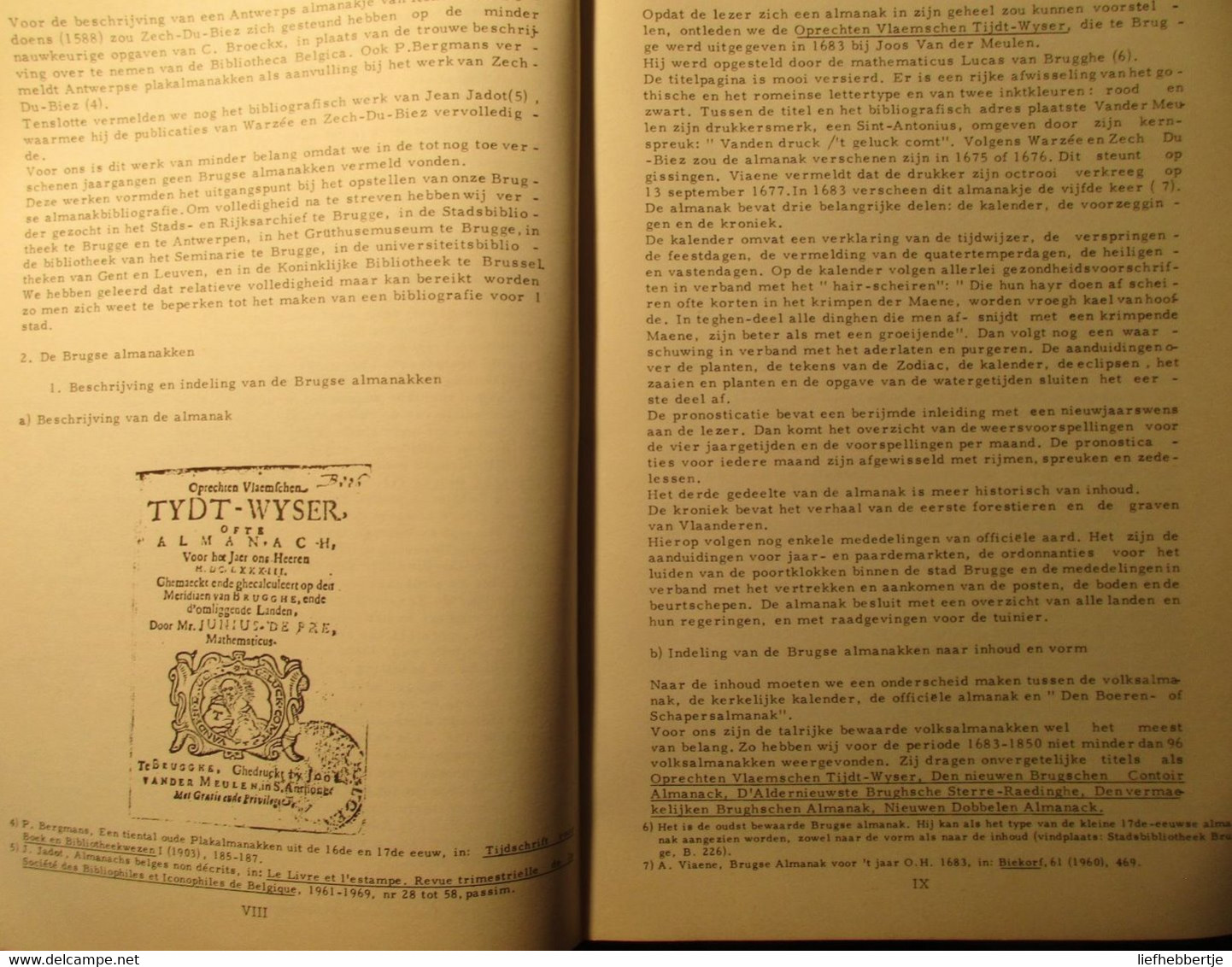 Brugse Almanakken (1683-1850) - Door L. Depraetere - Volksboeken Dialect Brugge Almanak - History