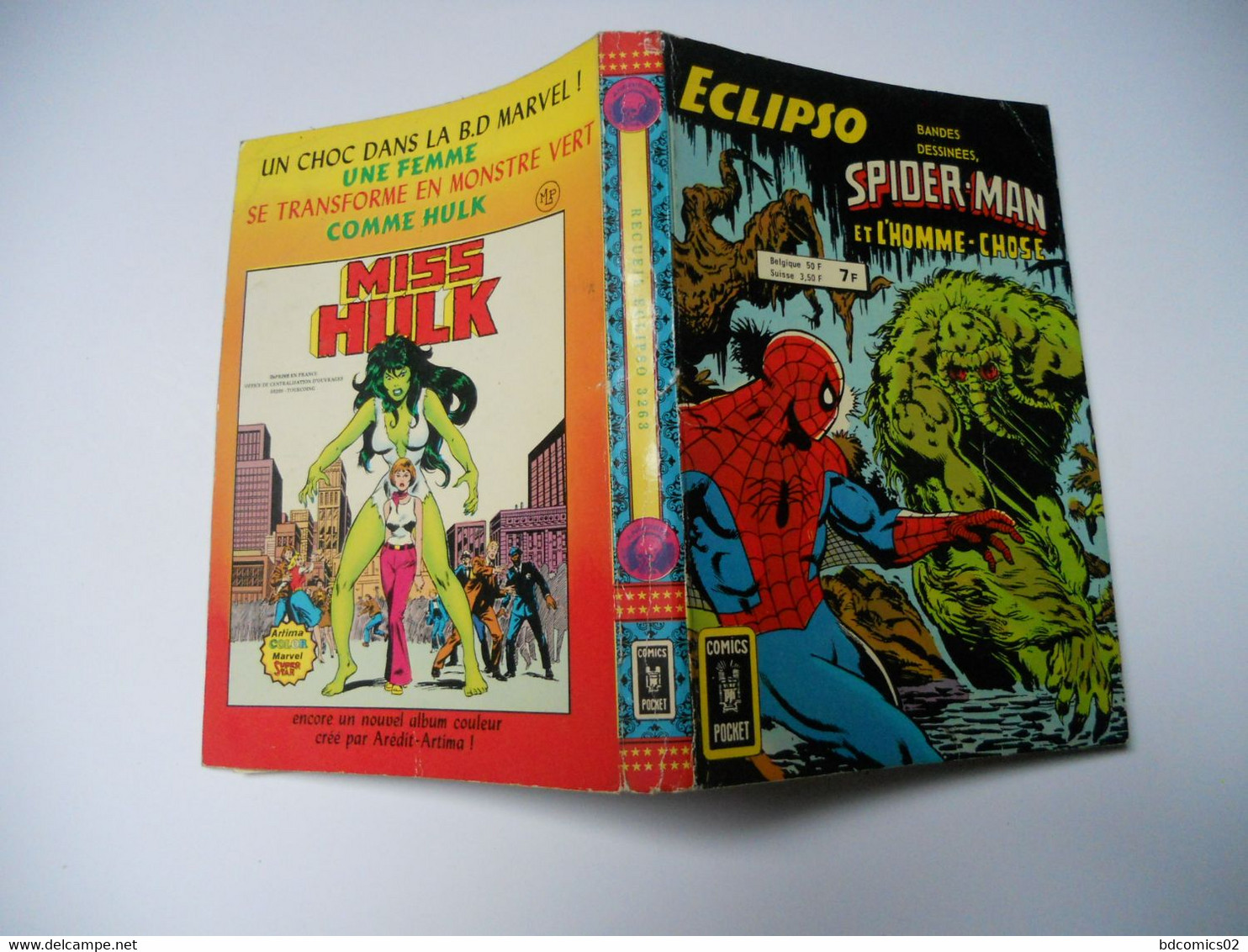 Eclipso Recueil ALBUM RELIER  N° 3263 : AVEC LE N°69 -Sinistre Confrontation ET LE N°70 Spider-Man Et L'homme-Chose  ARE - Eclipso