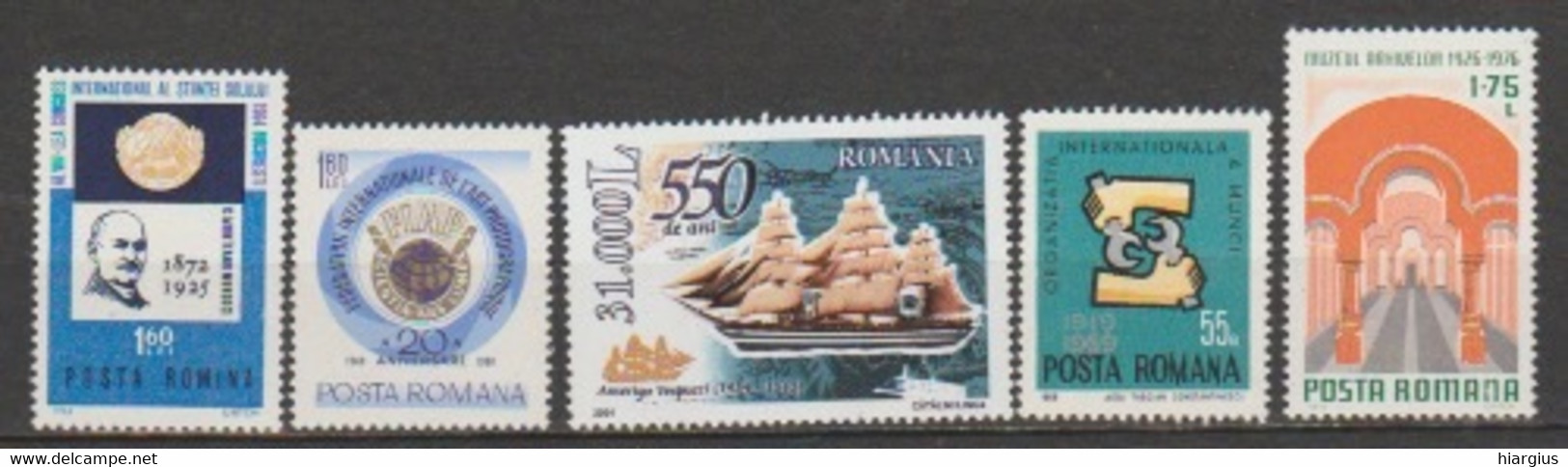 ROMANIA-MNH-Scott #1614;2040;2095;4617;2616;698H ;743;954 -Catalog Value $ 13.00 - Other & Unclassified