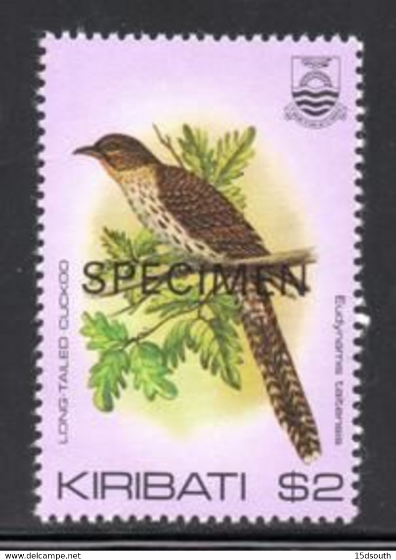 Kiribati - 1982 Birds $2 Koel SPECIMEN (**) # SG 177 - Coucous, Touracos