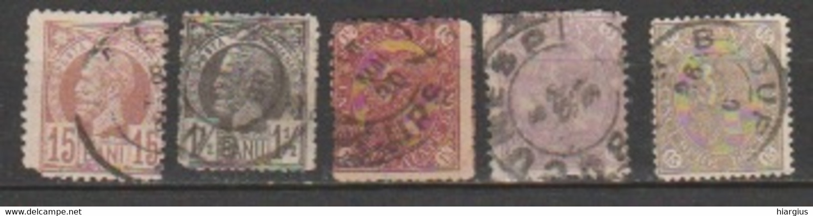 ROMANIA - Scott # 85;88;94;95;105.- -Catalog Value $  16.20 - Sonstige & Ohne Zuordnung