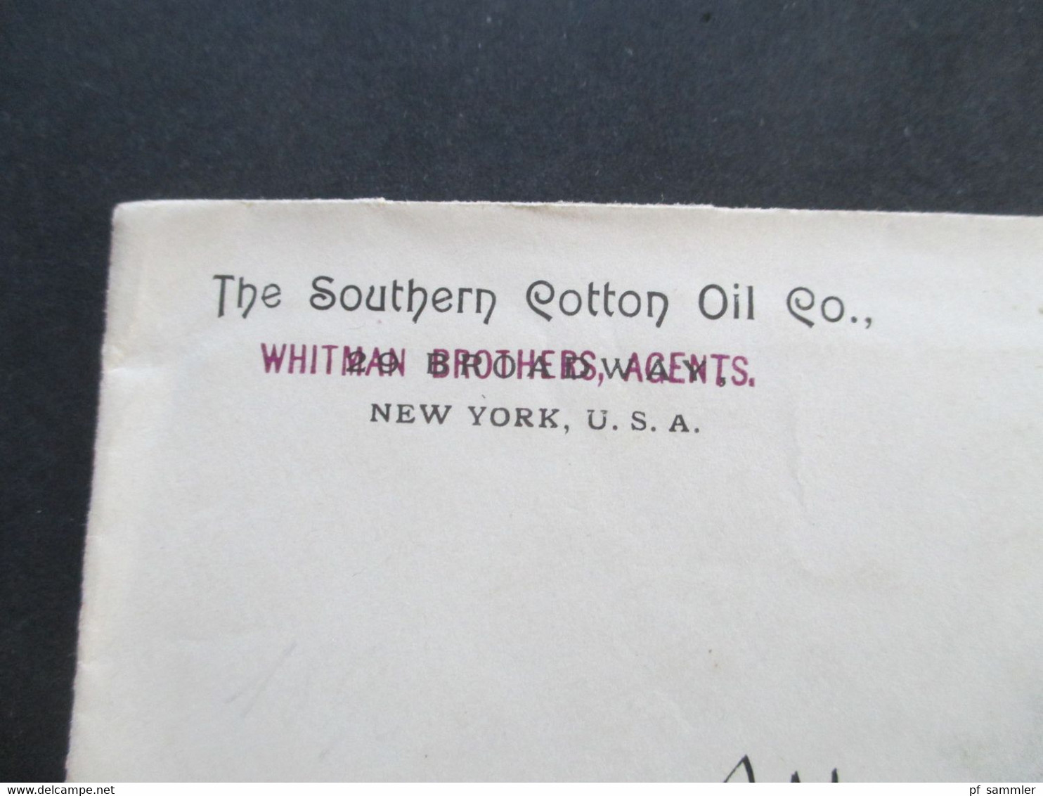 USA 1893 Ganzsachen Umschlag The Southern Cotton Oil Co. Nach Berlin Per SS Kaiser Wilhelm II Nachporto Stempel T / Cent - Storia Postale