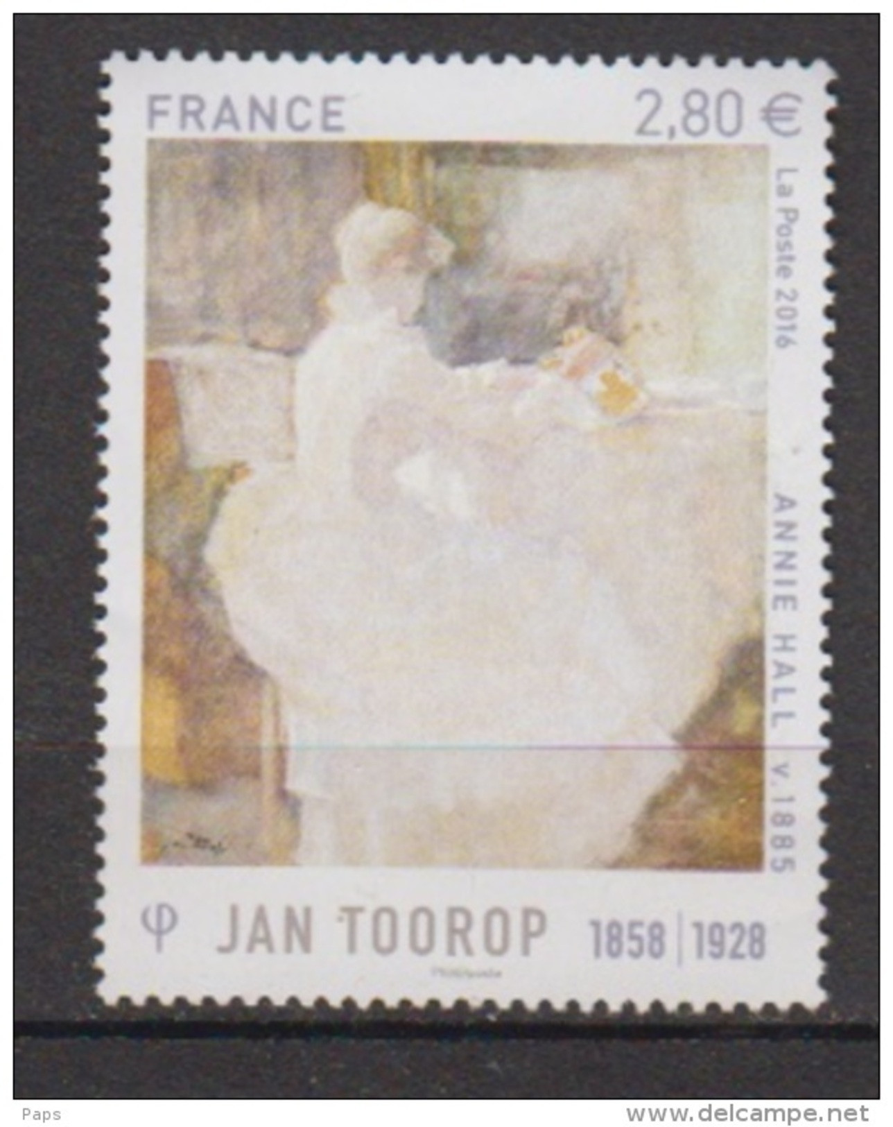 2016-N°5033**  J.TOOROP - Ungebraucht