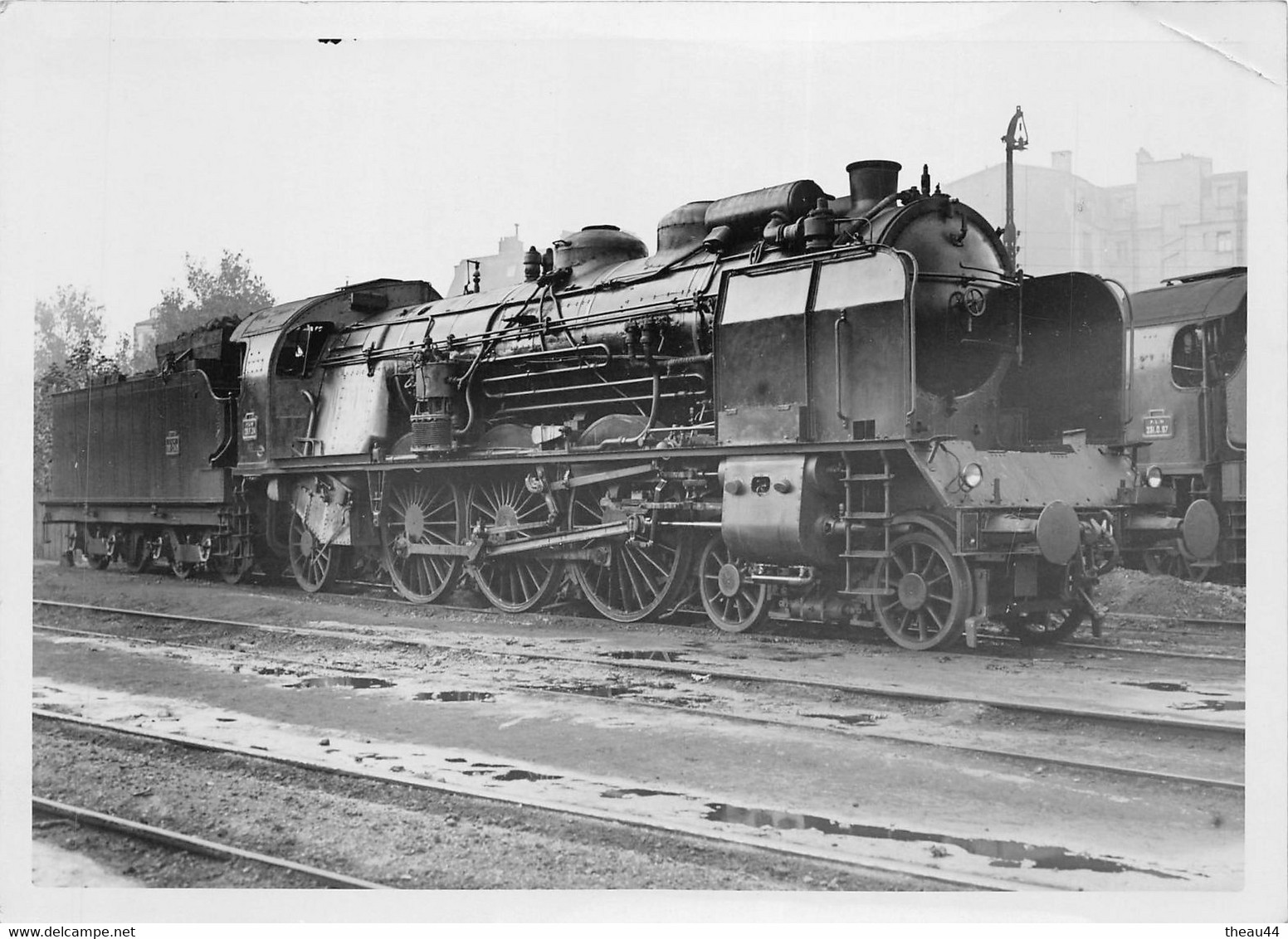 Cliché D'une Locomotive Du P.L.M. En Gare  -  Train , Chemin De Fer -  Voir Description - Materiale