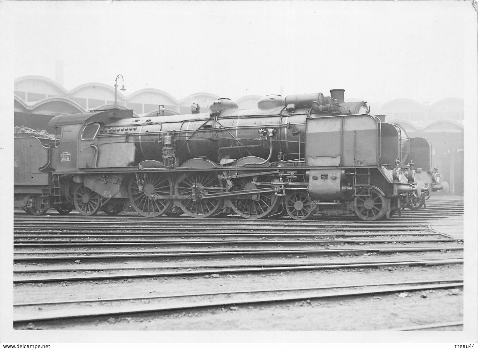 Cliché D'une Locomotive à Vapeur Du P.L.M. En Gare  -  Train , Chemin De Fer -  Voir Description - Zubehör