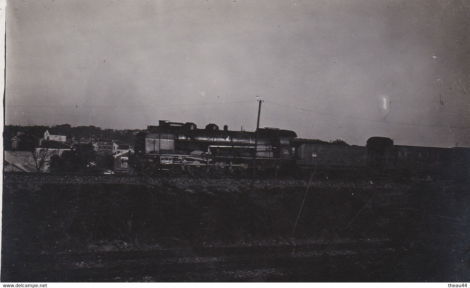Carte-Photo D'une Locomotive à Vapeur Du P.L.M.   - Train , Chemin De Fer - Voir Description - Zubehör
