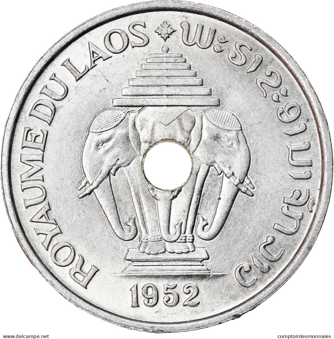 Laos, Royaume, 20 Cents 1952, KM 5 - Laos