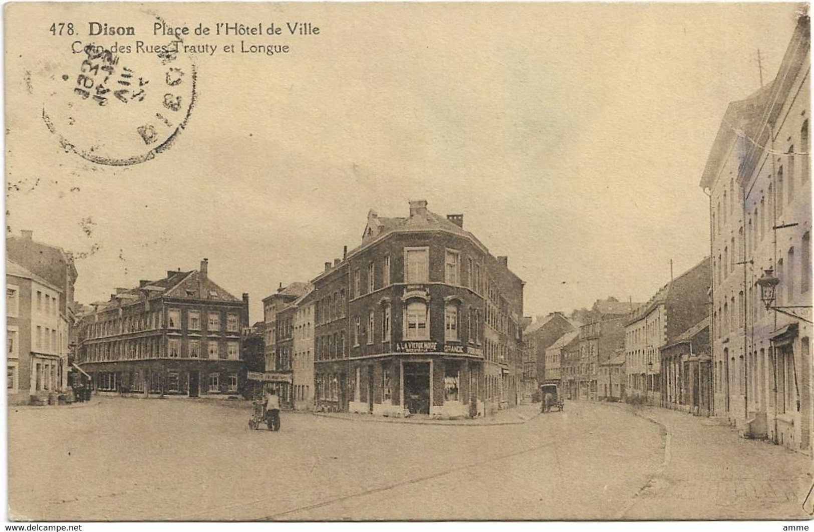 Dison   *  Place De L'Hotel De Ville  -  Coin Des Rues Trauty Et Longue - Dison