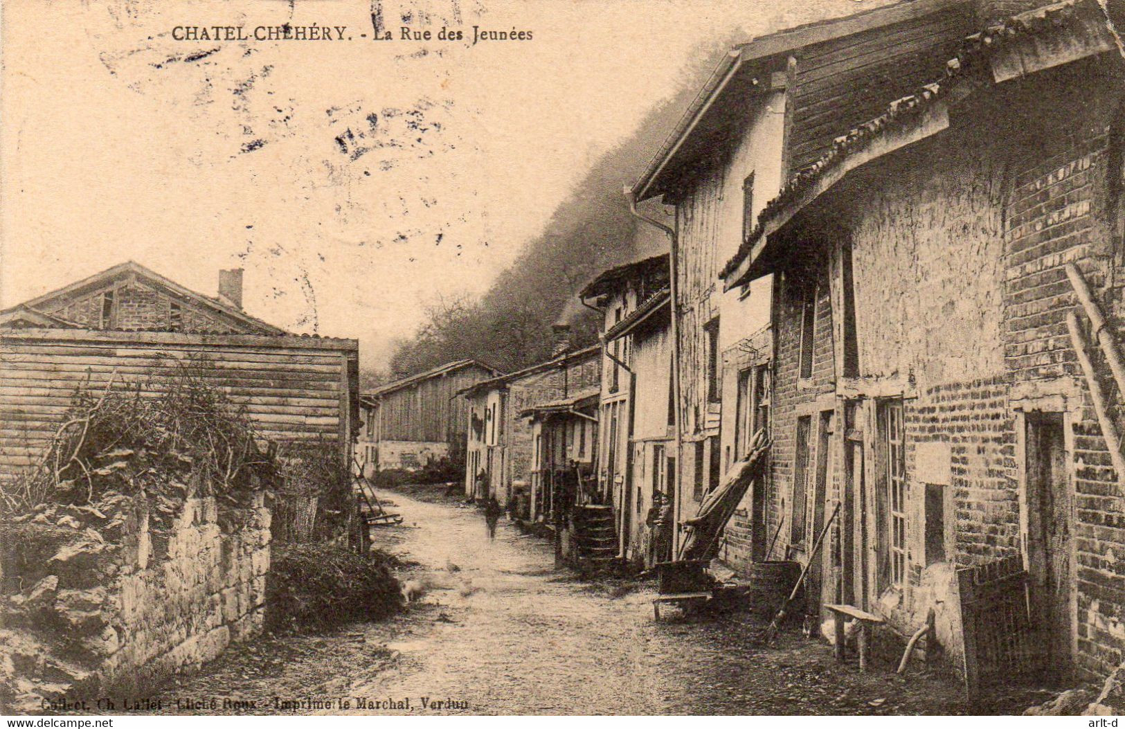 DC4244 - Cpa Chatel Chehery La Rue Des Jeunées - Other & Unclassified