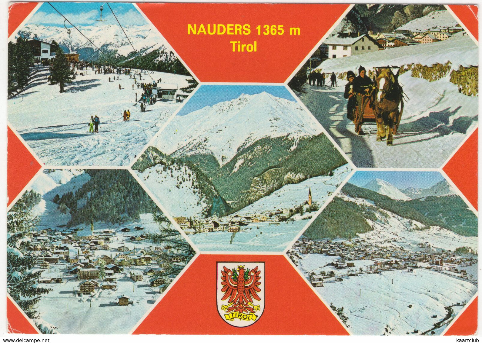 Nauders 1365 M - Tirol - Pferdeschlitten, Ski Lift - Nauders