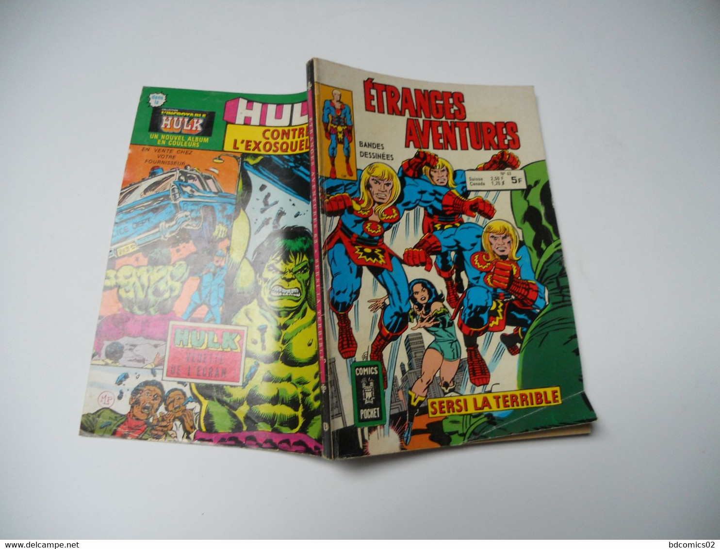 Etranges Aventures N°63 Sersi Le Terrible -  ARTIMA COMICS POCKET 1979 BE+++ - Etrange Aventure