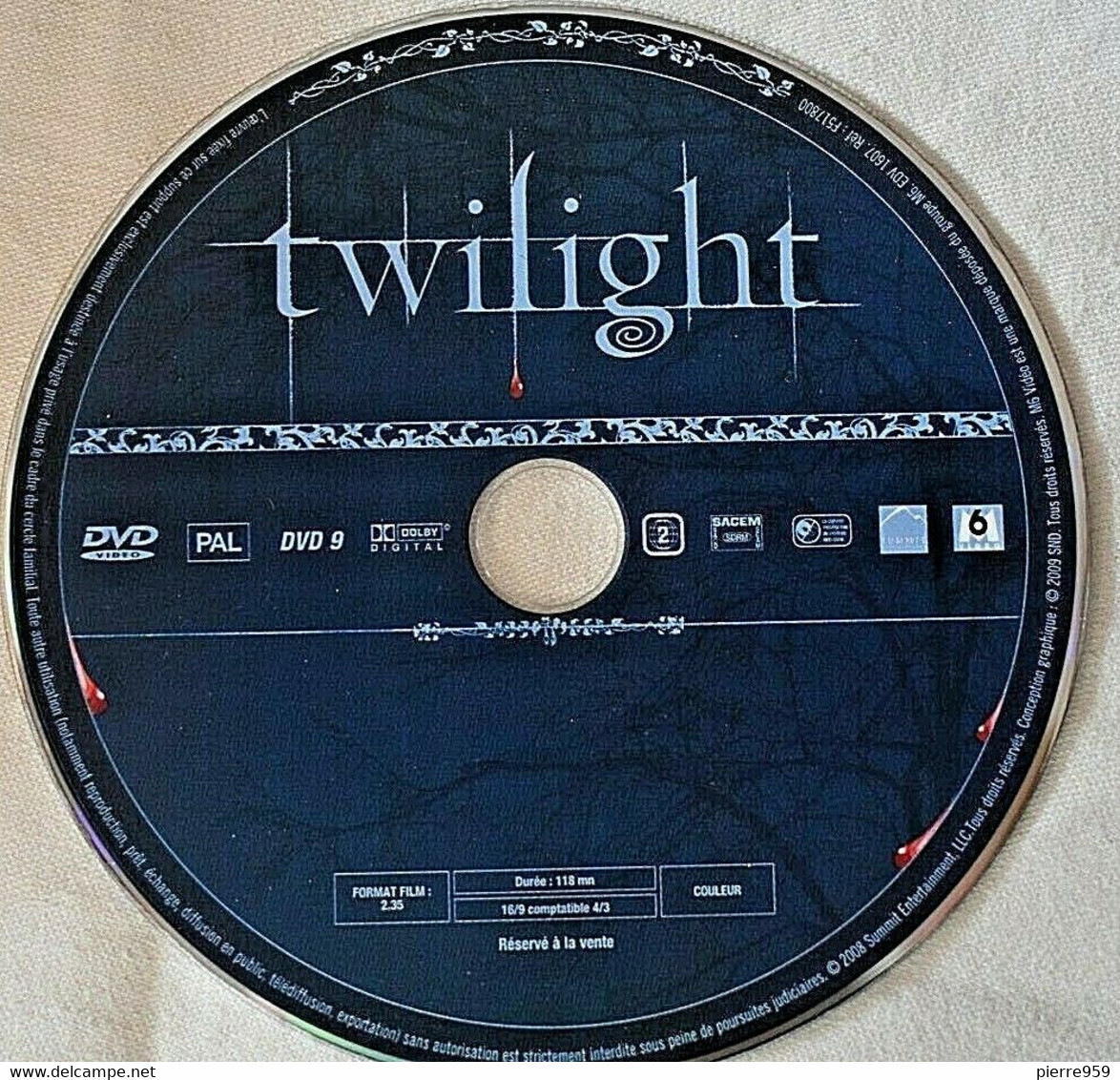 TWILIGHT - CHAPITRE 1 FASCINATION - DVD - Kristen Stewart - Robert Pattinson - Sciences-Fictions Et Fantaisie