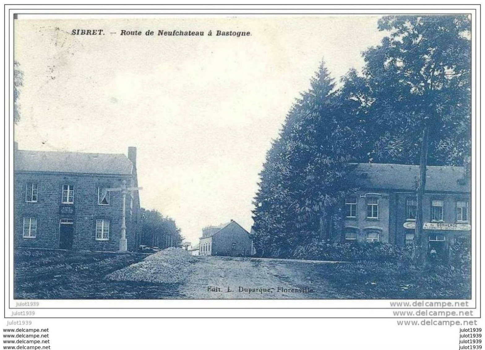 SIBRET ..-- Route De NEUFCHATEAU à BASTOGNE . 1912 Vers ANVERS ( Mr ANTHORN?  Fils ) . Voir Verso . - Vaux-sur-Sure