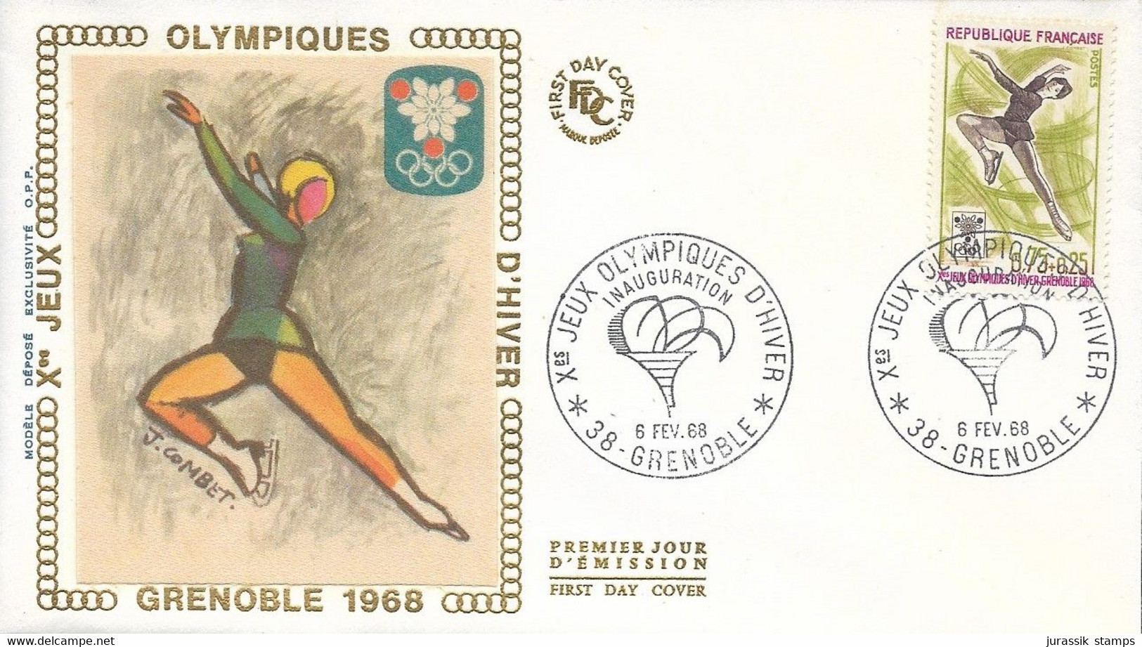 FRANCE - 1968 WINTER OLYMPICS Grenoble - 24294-D  ICE SKATING - Winter 1968: Grenoble