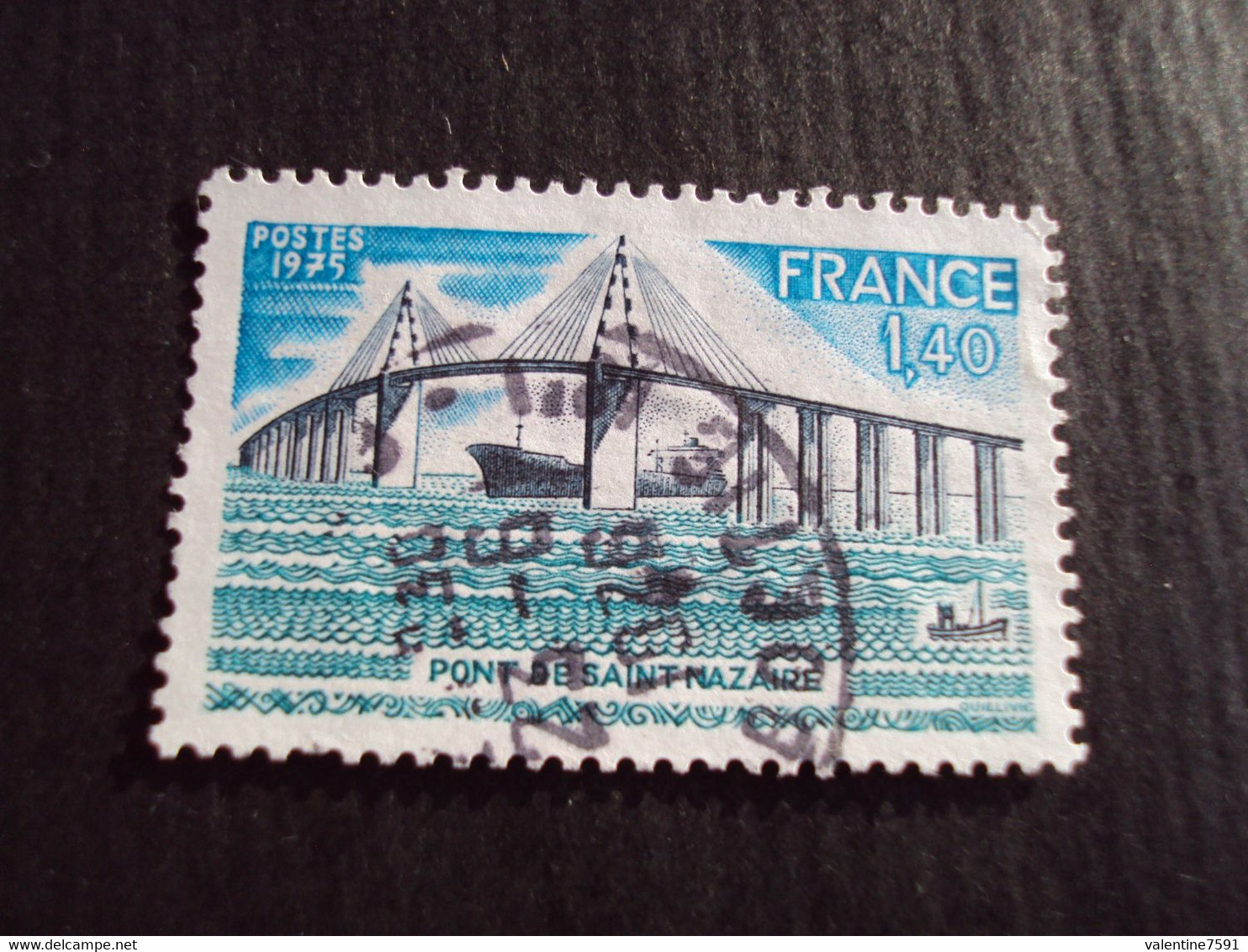 1970-79 - Oblitéré N°  1856   "    Pont St Nazaire   "   "   Paris, Rue  Boetie"    Net 0.40  Photo   2 - Oblitérés