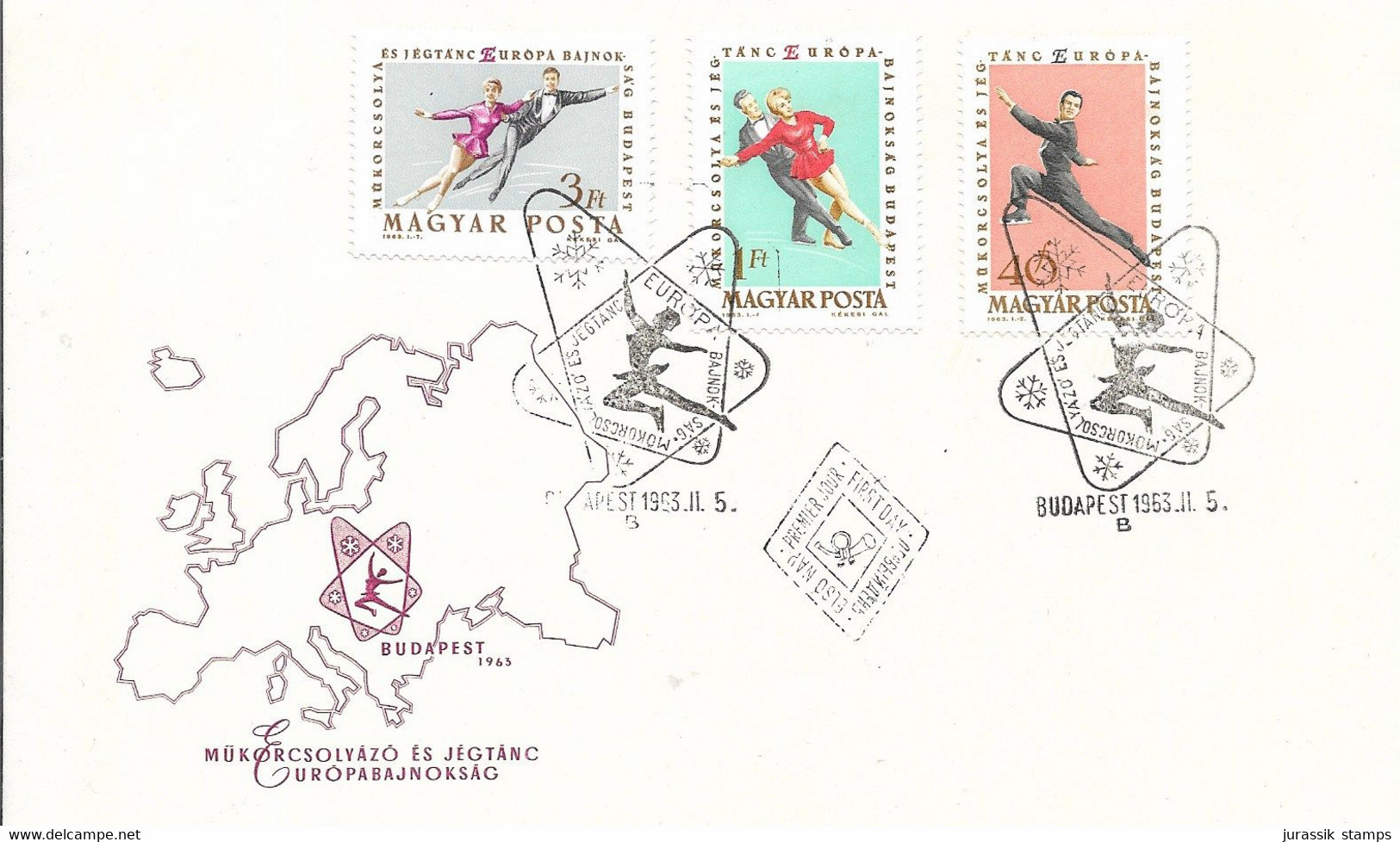 HUNGARY - 1963 FDC BLOCK EUROPA BAJNOKSAG - 24916a - Atletiek