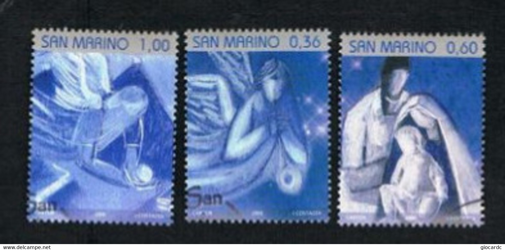 -  SAN MARINO      2008   NATALE  (COMPLET SET OF 3) - USED - Gebruikt