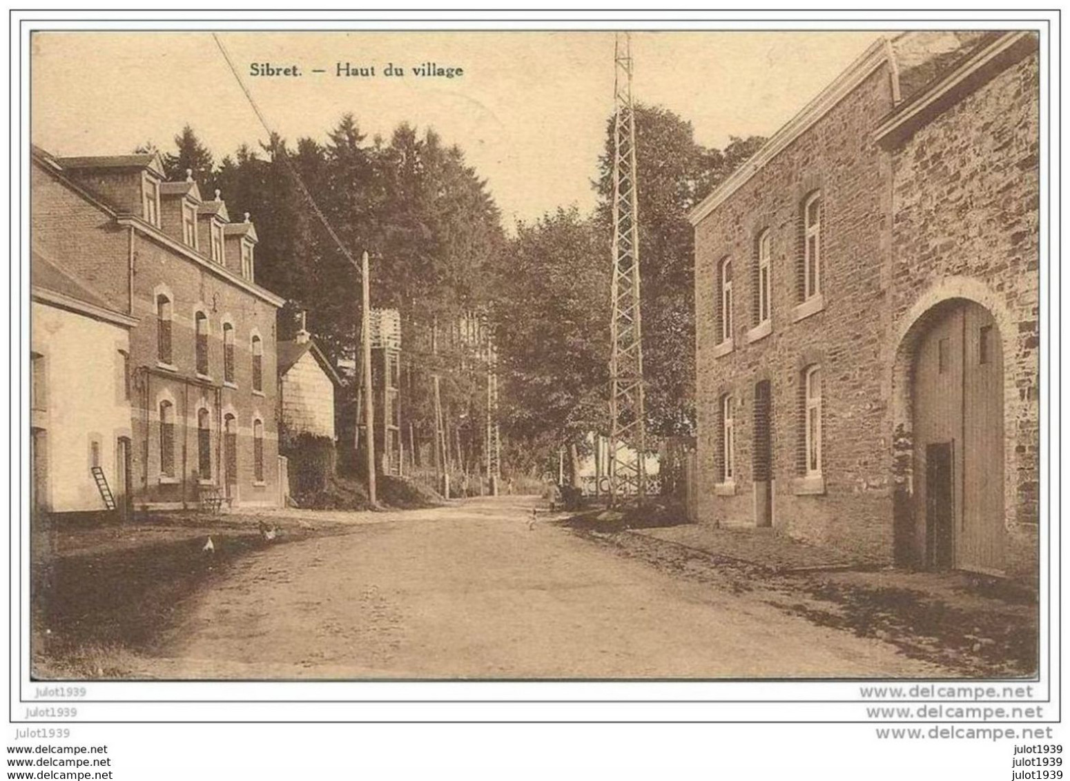 SIBRET ..--  Haut Du Village . Vers DOISCHE ( Melle Anne - Marie LEGROS ) .   Voir Verso . - Vaux-sur-Sure