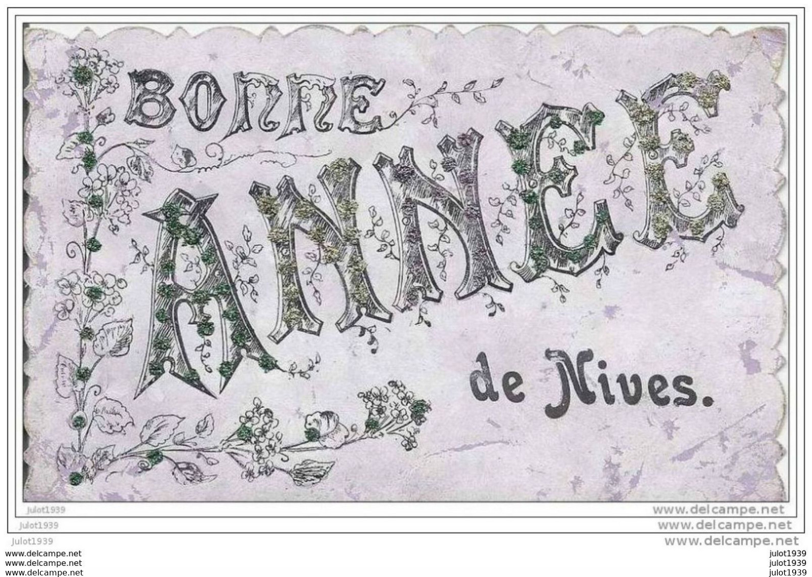 NIVES ..-- PAILLETTES .  De MORHET Vers LESCHERET ( Mr Auguste ROSSION ) . Voir Verso . - Vaux-sur-Sure