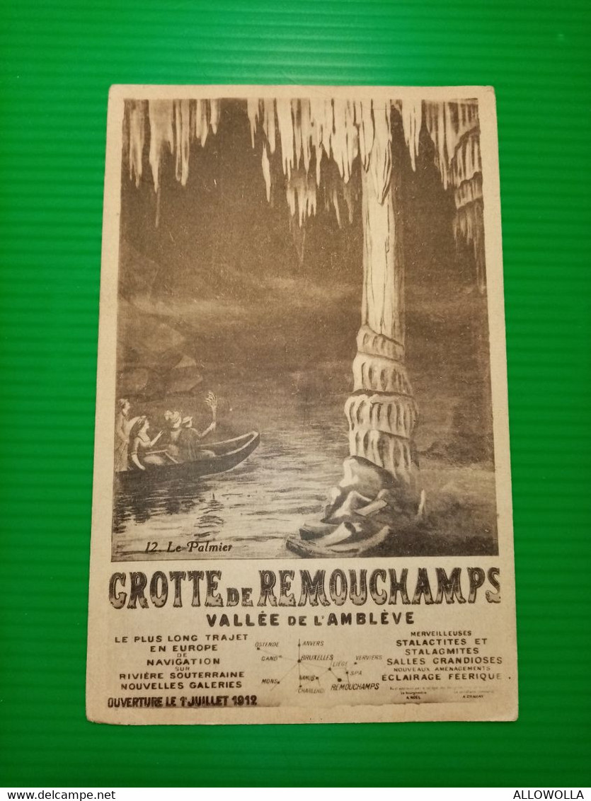 10794"GROTTE DE REMOUCHAMPS-VALLÉE DE L'AMBLÈVELE PLUS LONG TRAJET EN EUROPE" -CART NON SPED - Amblève - Amel