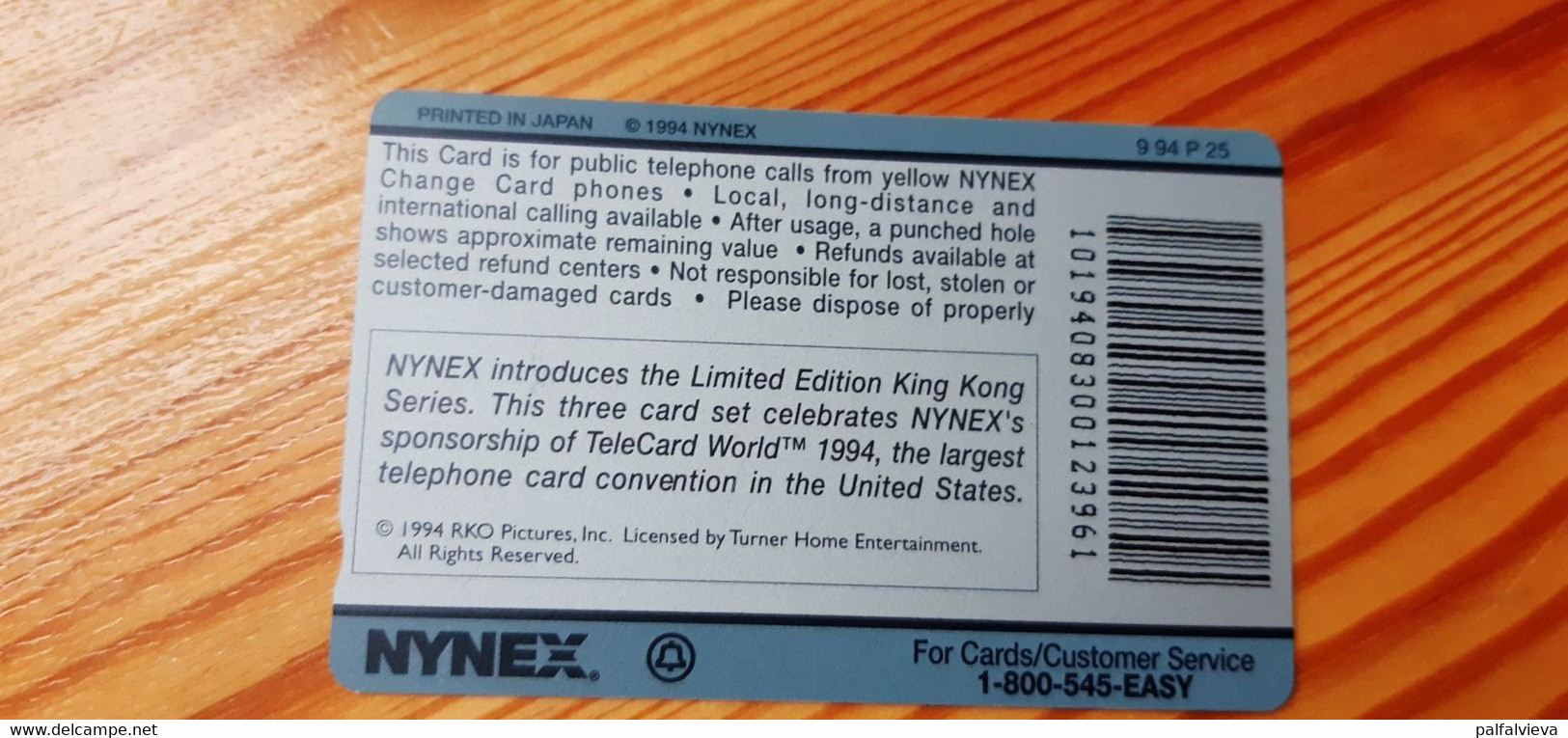 Prepaid Phonecard USA Nynex - Cartes Magnétiques