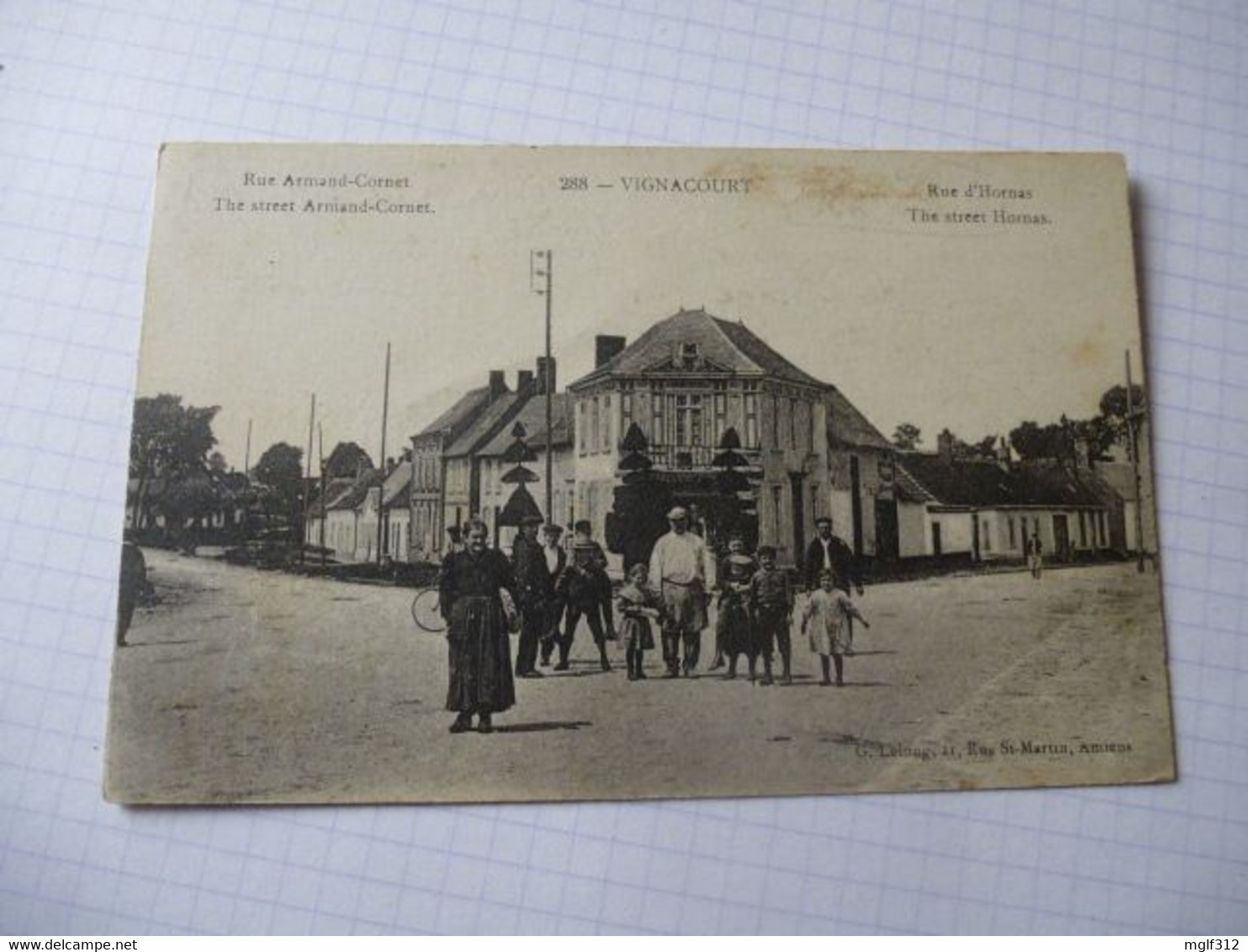 VIGNACOURT (51) : Rue ARMAND-CORNET Et Rue D'HORNAS - Circulé En 1918 - Vignacourt