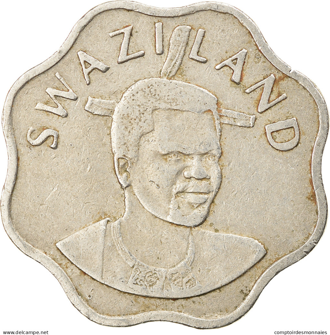 Monnaie, Swaziland, King Msawati III, 10 Cents, 1996, TTB, Copper-nickel, KM:49 - Swaziland