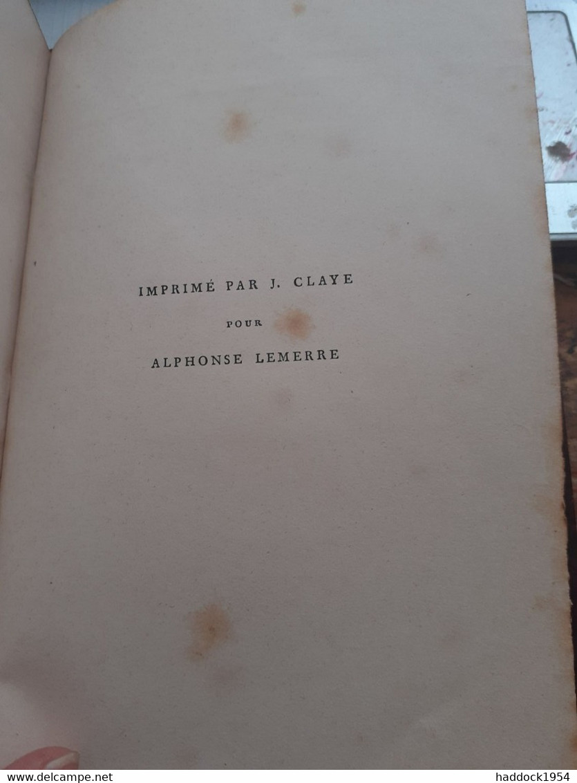 Olivier FRANCOIS COPPEE Alphonse Lemerre 1876 - Auteurs Français