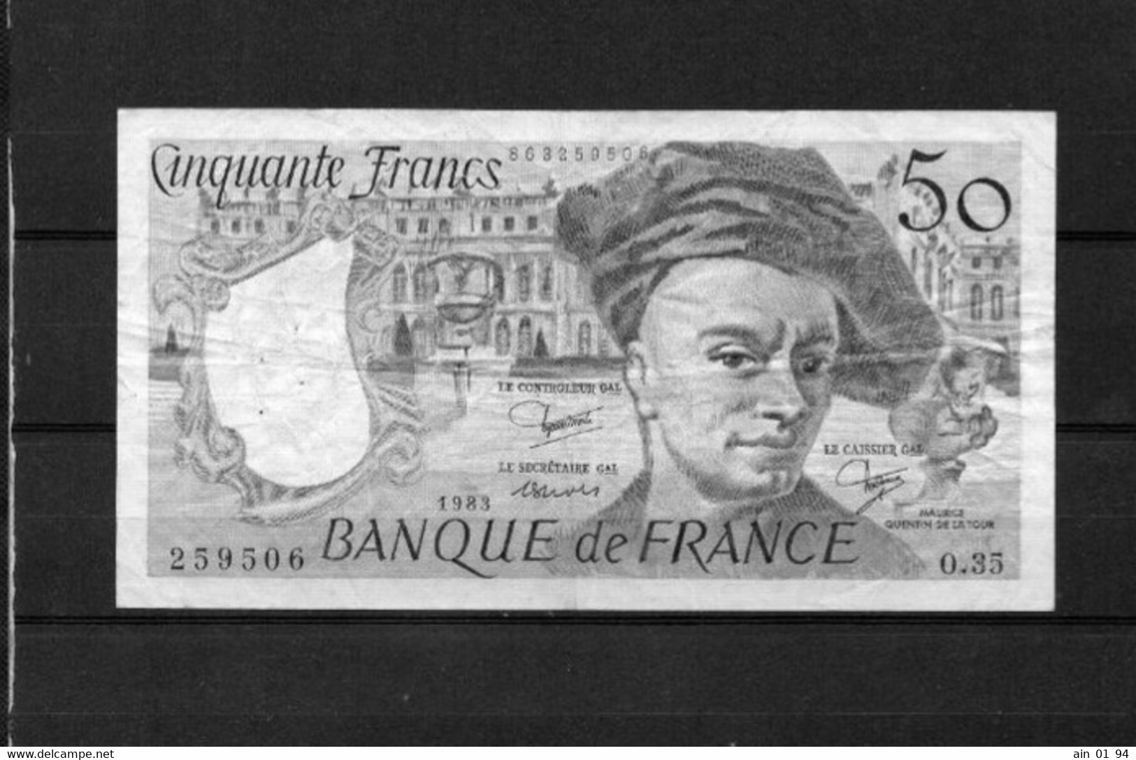 Billet 50 Francs Quentin De La Tour - 50 F 1976-1992 ''Quentin De La Tour''