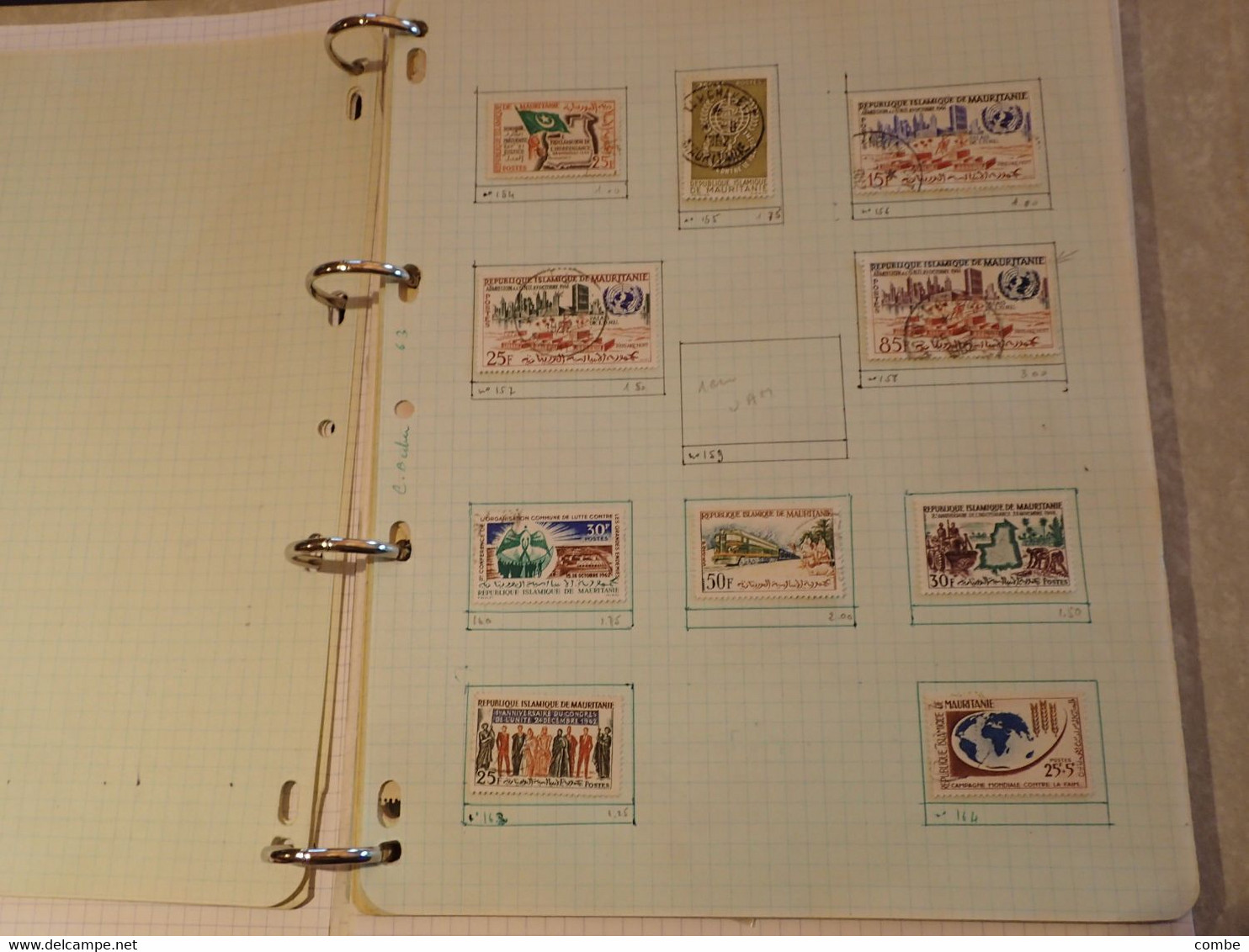 . 154.  LARGE COLLECTION. MAURITANIA. MAURITANIE . USED.  START. DEPART 1€