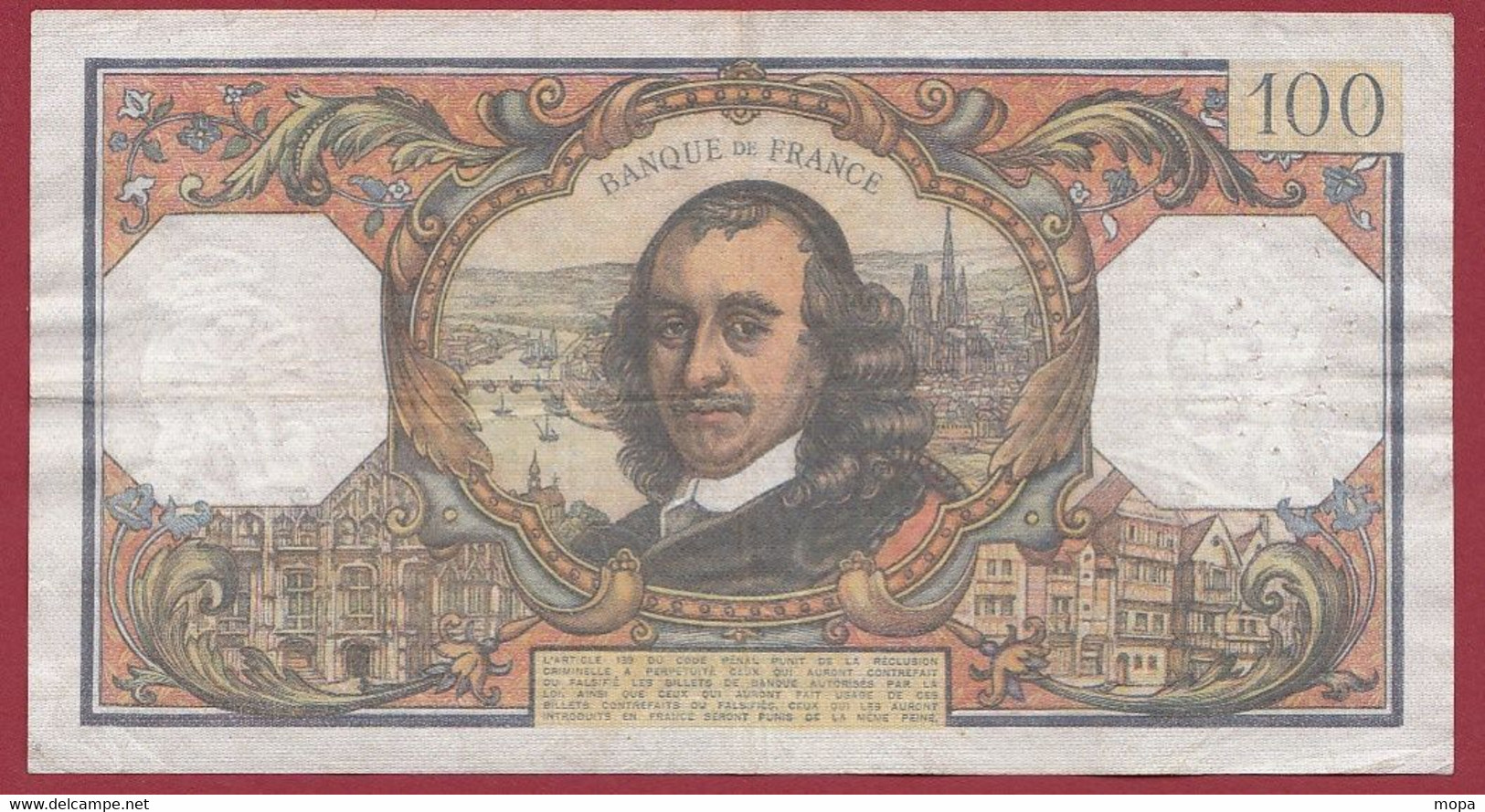 100 Francs "Corneille" Du 03/05/1973.O -----ALPH .F.718---dans L 'état - 100 F 1964-1979 ''Corneille''