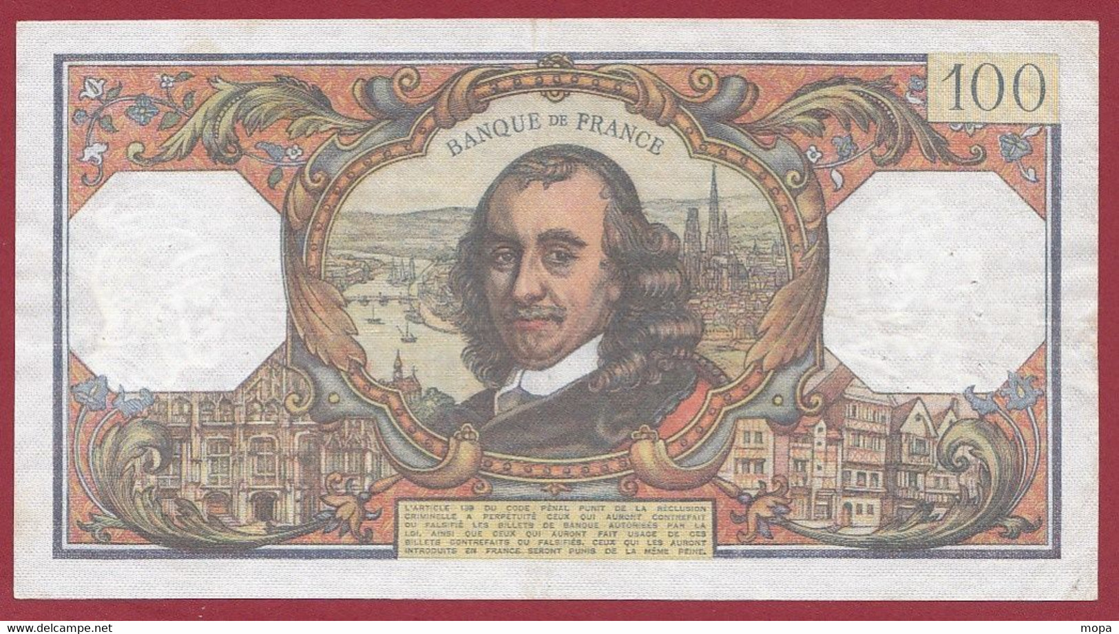 100 Francs "Corneille" Du 02/12/1977.X -----ALPH .H.1142---dans L 'état - 100 F 1964-1979 ''Corneille''