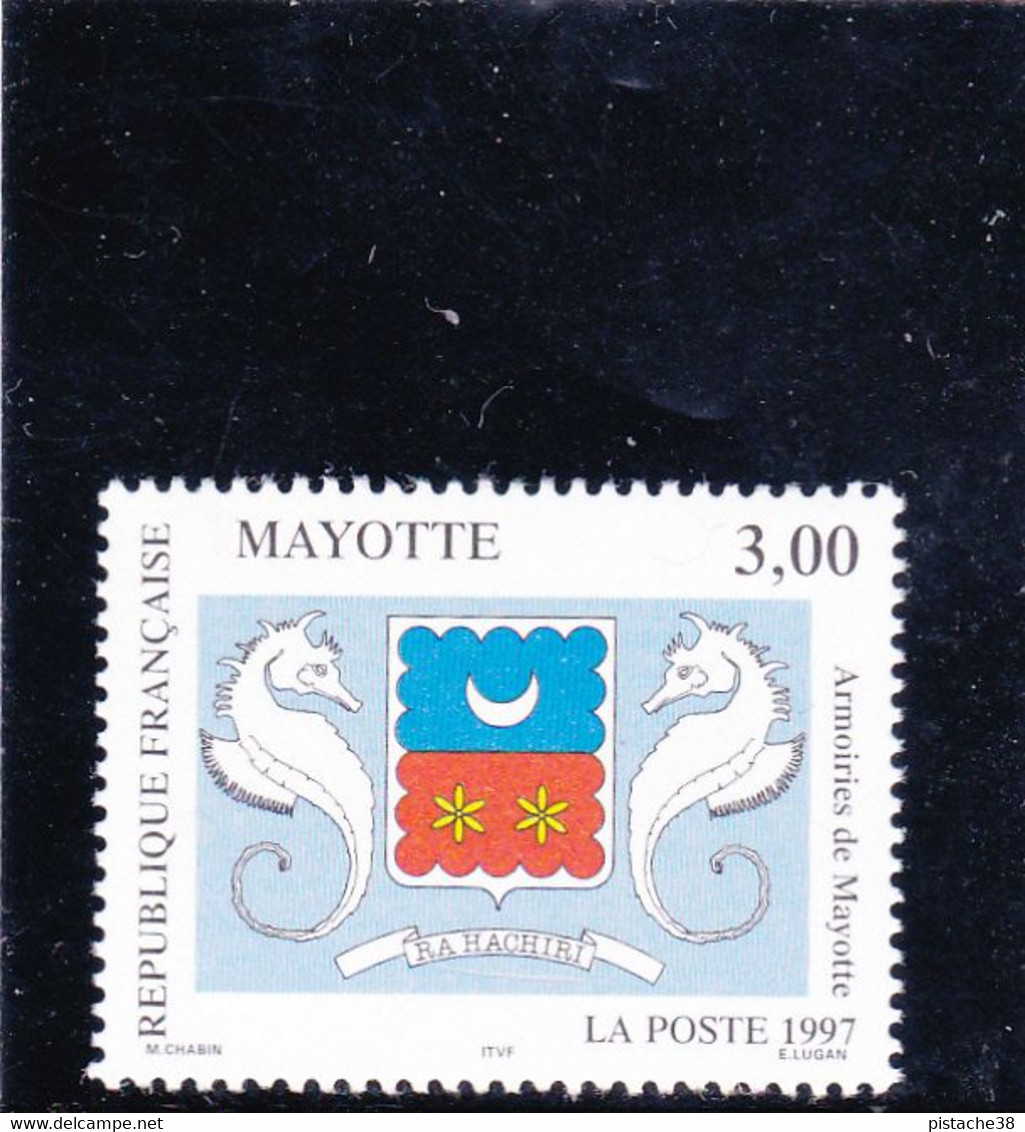 MAYOTTE - Année 1997 - Armoiries De Mayotte - Timbre Neuf Gomme D'origine, Sans Trace De Charnière - Used Stamps