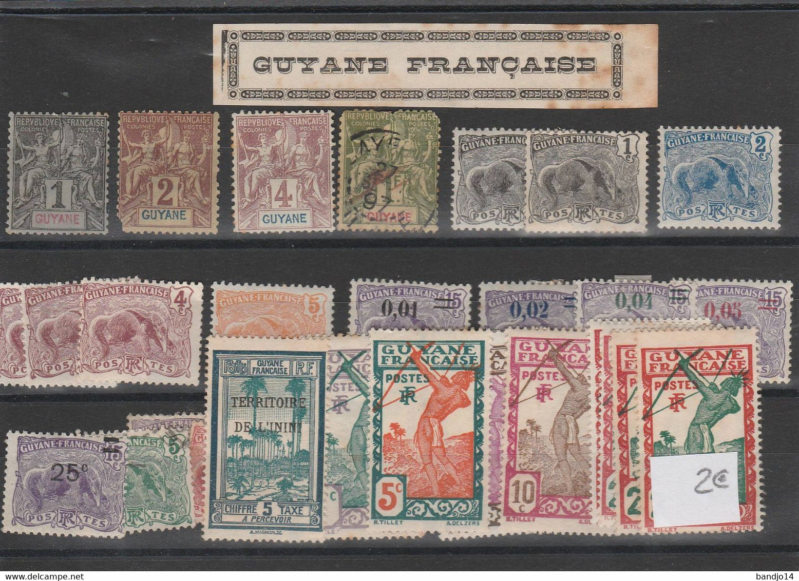 Guyane Française   -  Petite Série De Timbres - - Andere & Zonder Classificatie