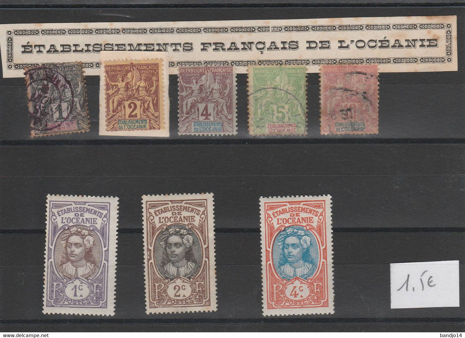 Etablissement De L' Océanie -   Petite Série De Timbres - Andere & Zonder Classificatie