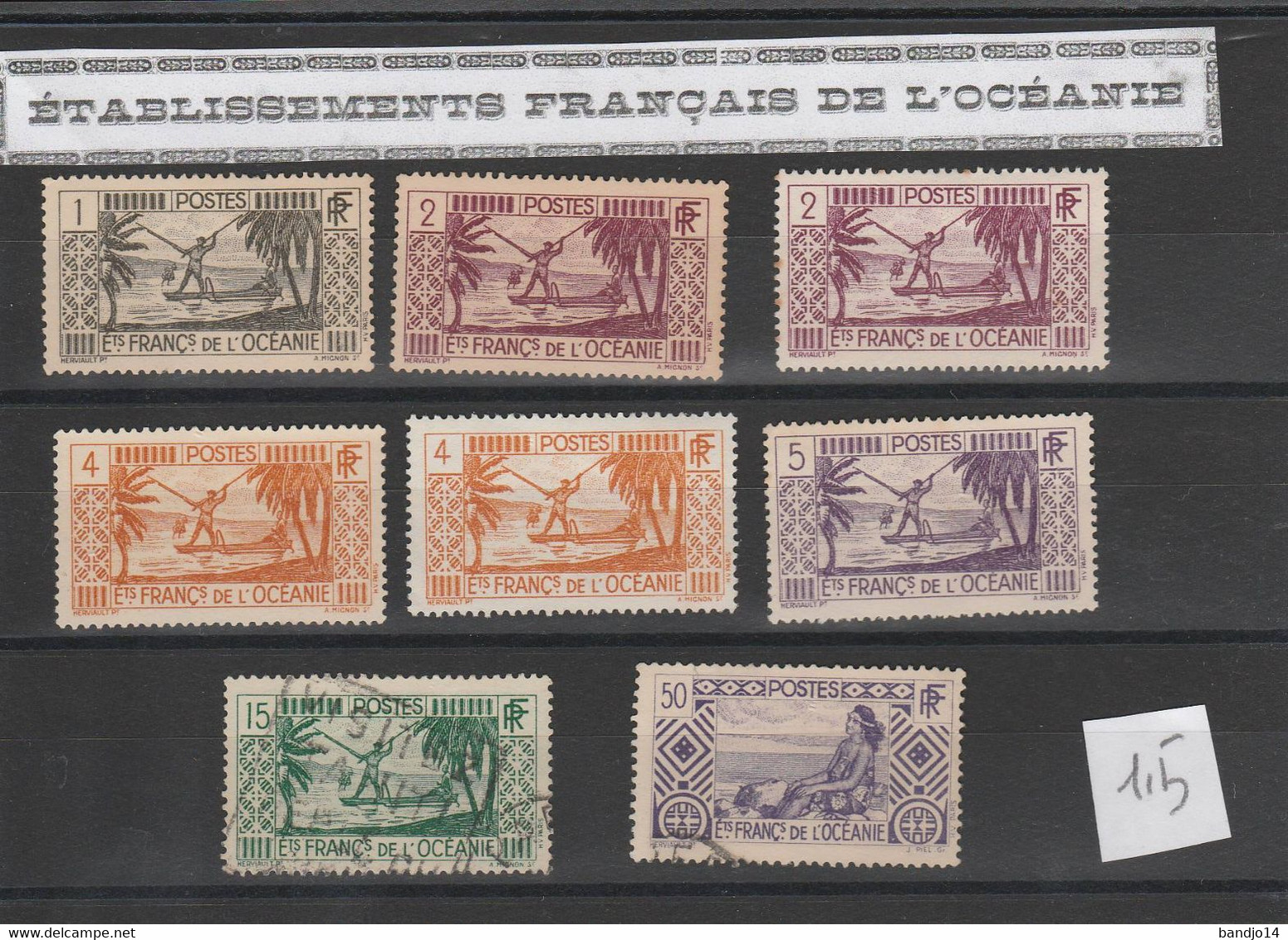 Etablissement De L' Océanie -   Petite Série De Timbres - Altri & Non Classificati