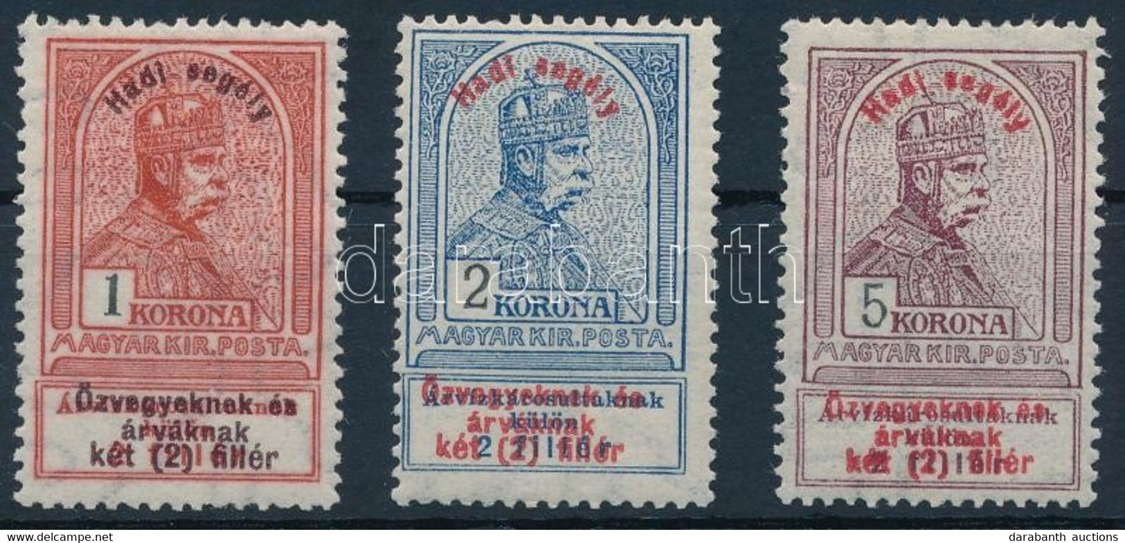 ** 1914 Hadi Segély 1K, 2K, 5K (56.000) - Altri & Non Classificati