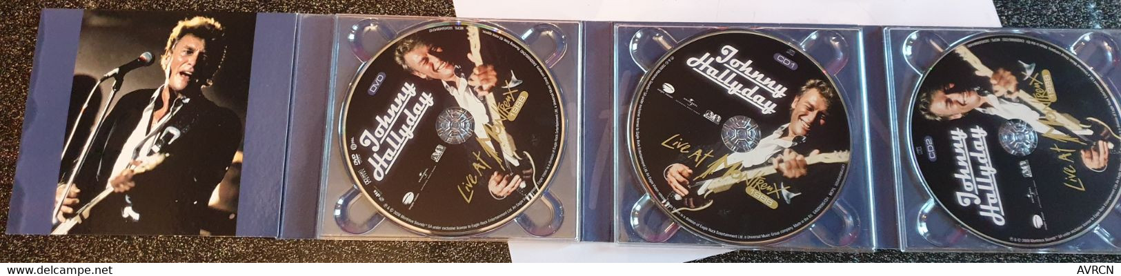 JOHNNY HALLYDAY LIVE AT MONTREUX 1988 . ALBUM DOUBLE CD + 1 DVD..Eagle EAGDV095 - Muziek DVD's