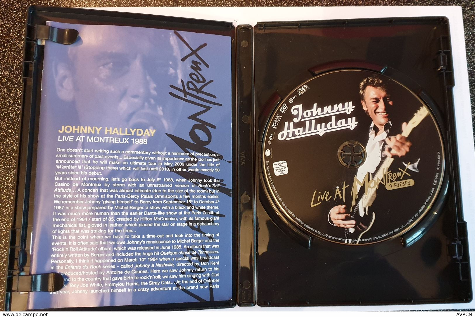 JOHNNY HALLYDAY LIVE AT MONTREUX 1988  ALBUM DVD Eagle EREDV669 - DVD Musicaux