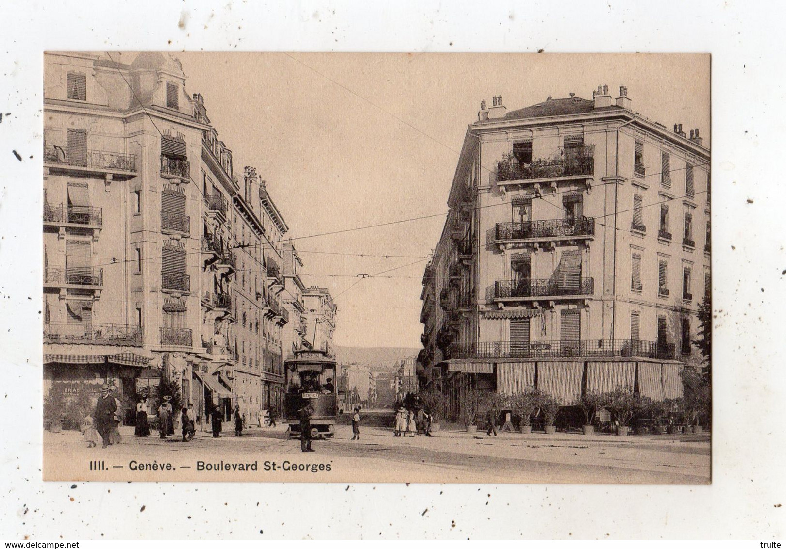 GENEVE BOULEVARD SAINT-GEORGES (TRAMWAY) - Genève