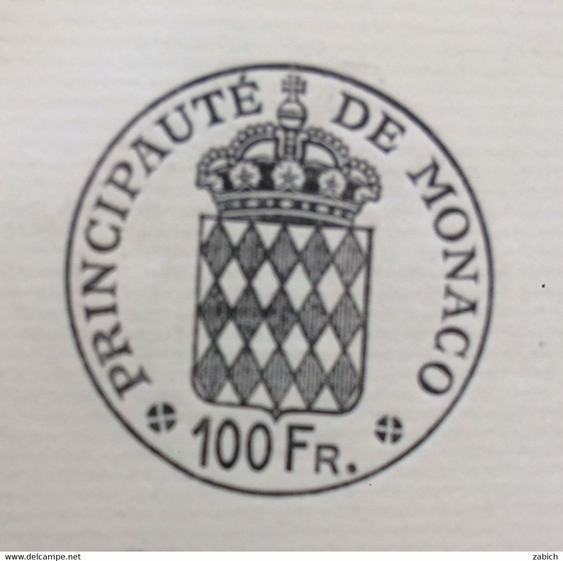 FISCAUX DE MONACO PAPIER TIMBRE 1957  BLASON 100 FR X 2   Filigrane RAINIER III - Steuermarken