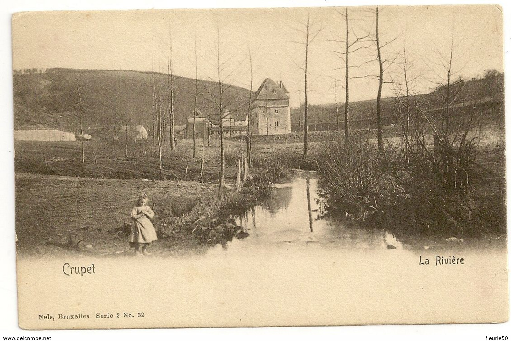 CRUPET - La Rivière. Nels, Bruxelles Série 2 N° 32. Précurseur. - Assesse