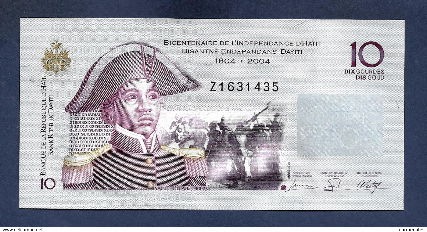 Haiti 10 Gourdes 2004 Replacement P272ar UNC - Haïti