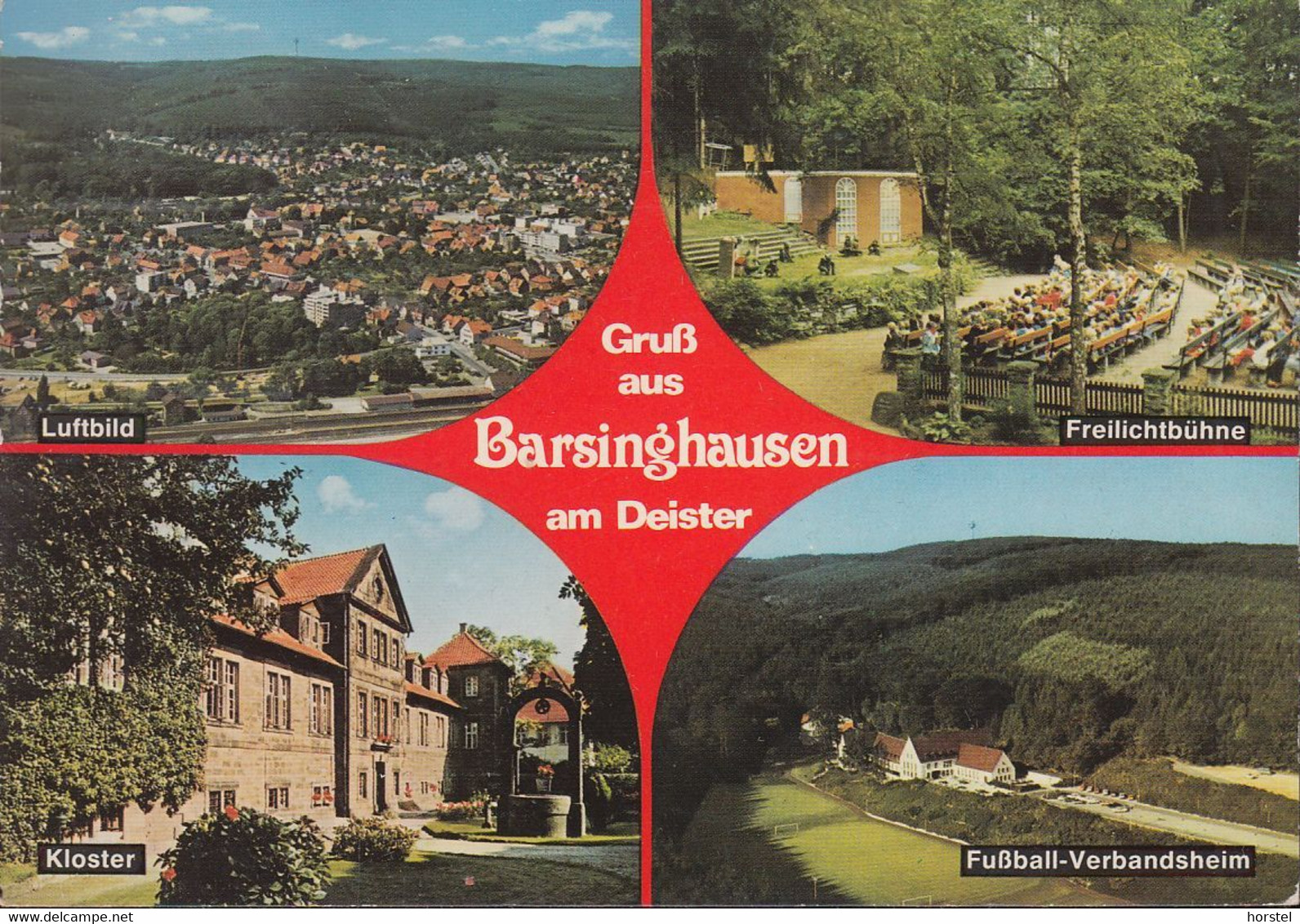 D-30890 Barsinghausen, Alte Ansichten - Bahnhof - Luftbild  - Fußball-Verbandsheim - Nice Stamp - Barsinghausen